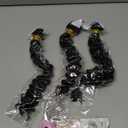 Boho Hair for Braiding 300g 16 Inch Deep Wave Bulk Hair for Braiding No Weft Wet and Wavy Deep Wave Bundles Natural Black Long Curly Synthetic Braiding Hair for Boho Braids 3 Bundles 1B