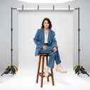 Backdrop Stand Kit - 6 Widths, 10x7.5ft Adjustable Background Stand for Parties & Studio Photography