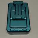 JTEMAN Cell Phone Stand with Wireless Bluetooth Speakers,Angle Adjustable Strong Pedestal Phone Stand for Desk,HD Sound and Bass Bluetooth Speaker Compatible with All Mobile Phones(Green)