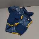 Dog Raincoat, Waterproof Dog Rain Jacket with Hood, Rain Coat with Leash Hole, Reflective Strap for Small Medium Dogs, Lightweight Puppy Clothes(Black,M) (M(Back Length13.4''))