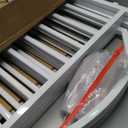 JSB 144-inch Extra Wide 30-inch Tall Dog gate with Door Walk Through, Freestanding Pet Gate for Halls, Stairs & Home, Pet Puppy Safety Dog Fence with 2PCS Support Feet 