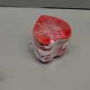 WHJY Red Love Heart Shaped Ceramic Side Dish Bowl, Contemporary Porcelain Side Dishes Bowl, Seasoning Dishes Soy Dipping Sauce Dishes for Wedding Birthday Party- Set of 6