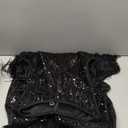 Cololura Elegant Women Sequin Short Sleeve Tassel Bodycon Midi Dress Party Evening Gown Formal Dress. XL Size