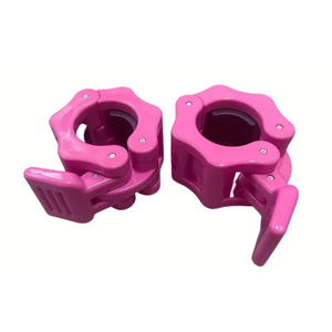 1 Inch Barbell Clamps - Quick Release Pair of Locking 1'' Diameter Standard Bar Weight Plates Collar Clips for Workout Weightlifting Fitness Training Bodybuilding