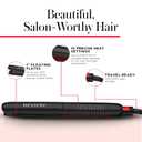 REVLON Smoothstay 1 Inch Hair Straightener - Coconut Oil Infused Flat Iron Helps Enhance Shine & Smoothness, Reduces Frizz, Sleek Straight Hair