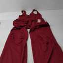 Women's Sleeveless Summer Jumpsuit Square Neck Drawstring Waist Long Romper Jumpers 2025 with Pockets Extra Large, Maroon Red