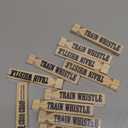 Wooden Train Whistles (Pack of 12) - Wood Train Whistle for Kids, Train Party Favors, Theme Birthday Decorations, Noisemakers, Goodie Bag Filler, Small Game Prizes, Stocking Stuffers