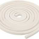 PATIKIL 3/8" Wx3/8 Tx9.8Ft Silicone Foam Seal Strip, High Density Square Solid Sponge Rubber Weather Stripping Cord for Sealing Gap Blocker Insulation, White