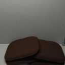 Gorilla Grip Chair Pads Set of 4 and Chair Desk Mat, Chair Cushions Size 16x16 in Brown, Memory Foam, Chair Mat for Carpets Size 29x47, Slip Resistant Computer Mat, 2 Item Bundle
