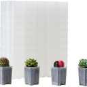 120 Pack 2.40 Inch Small Clear Plastic Square Nursery and Seedling Pot, Deep Transplant Seed Starter Planter with Drain Hole for Germination, Herb, Succulent