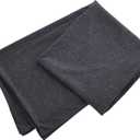 Oubonun 100% Jersey Cotton Body Pillow Cover with Zipper - Luxury Soft Removable Pillow Case - Long Fuzzy - Knitted (Dark Grey, 21"X54")