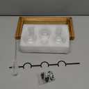 Renmxj Plant Propagation Stations with Wooden Stand & 3 Glass Bulb Vases - Plant Terrarium for Indoor Plants, Home Office Desk Decor, Gardening Gifts for Women Mom, Birthday Gifts for Plants Lovers