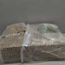 Sintosin Farmhouse Wooden Crates for Decor 15 X 10 inches, Distressed Wood and Galvanized Storage Crates for Crafts, Rustic Wooden Baskets for Gifts, Wood Crates for Display, 6 Individual Slots