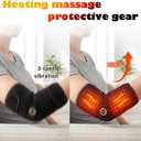 Heated Arm Massager Elbow Brace for Tendonitis Tennis Elbow Pain Relief, Portable Heating Pad Sleeve with Massage and Compression Support for Cubital Tunnel Ulnar Nerve