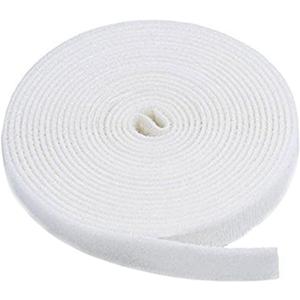 Hook and Loop Tape,3/4-Inch Reusable Cable Management Cable Tie Roll Magic Tape tie (25 YardsWhite)