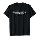 D20 Role Playing Game - Neutral Evil T-Shirt Small
