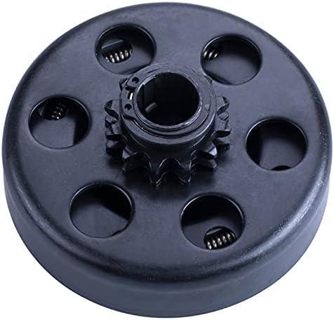Carkio Go Kart Centrifugal Clutch 10 Teeth Inner Hole 20mm with 40/41/420 Chain Durable Centrifugal Clutch 3/4" Bore 3/16 Key Built in Compatible with Go-Kart Bike Engine - Black