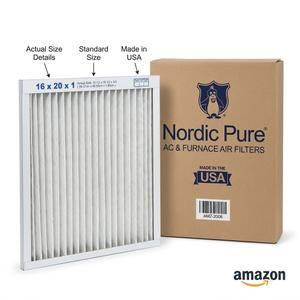Nordic Pure 16x20x1 AC & Furnace Air Filters (4-Pack) – Actual Size: 15.5" x 19.5" x 0.75", Keep Your Indoor Air Clean & Fresh with Nordic Pure Air Filters