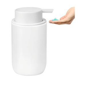 Soap Liquid Dispenser Ceramic with Easy-to-Press Pump Hand Liquid Dispenser (Can't Foam) for Shampoo Bathroom Countertop 13.5 oz
