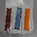 Maledan Compatible with Google Pixel Watch 4 Band 41mm 45mm/Google Pixel Watch 3/2/1 Band Women Men, 6 Pack Soft Silicone Waterproof Sport Wristband Replacement Straps for Pixel Smartwatch Accessory (4-Blue/Orange/White/Red/Dark blue/Black)