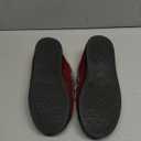 DL Womens Fuzzy Warm Moccasin Slippers Memory Foam, Soft Fluffy Women's Winter House Slipper Closed Back Fur Lined, Cozy Ladies Suede Indoor Bedroom Houseshoes Non-Slip (8, Burgundy)