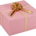 BoxSkivra Extra Large Gift Box with Lid 20x20x10 Inches, Large Pink Gift Box Giant Gift Boxes with Lids for Presents Packaging for Birthday Surprise, Christmas, Anniversaries, Wedding Party, 1 Count