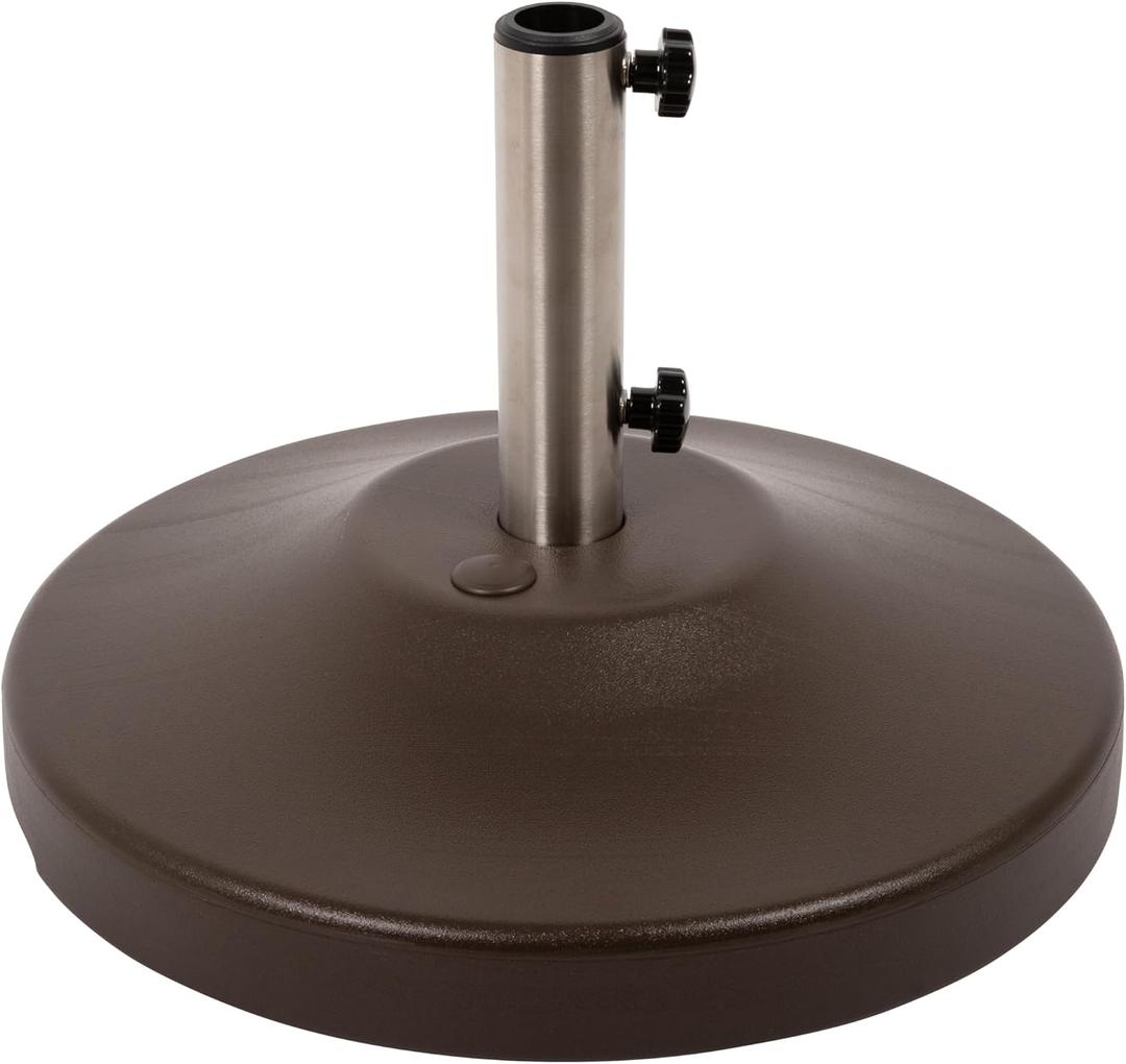 US Weight Fillable Free Standing Umbrella Base (Empty, Bronze)