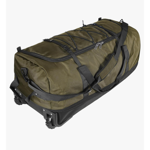 Bagenerous 110L/140L Expandable Soft-Sided Foldable Duffle Bag with 2 Rubber Wheels,Packable 32” Rolling Carry-On with Multi-Pockets & Compartments,Army Green