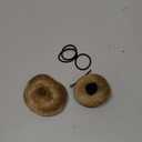 IOVOIMMSL 2PCS Small Cute Messy Bun Hair Piece for Thin Hair Women Mini Synthetic Curly Bun Scrunchies Updo Hairpieces (M-2PCS-Cream Blonde)