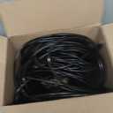 Cat 6 Outdoor Ethernet Cable 200 ft, 24AWG 10Gbps Cat6 Cable Cord Waterproof Direct Burial LLDPE UV Jacket, Internet Network Cable with 60 Ties Support Cat6 Cat5e Cat5, CCA, UTP for PC