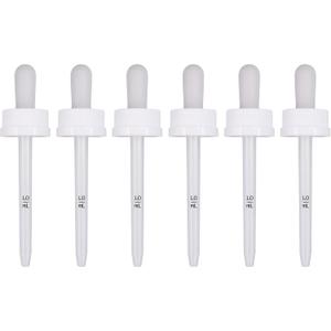 6Pack Replacement Screw Droppers, 1.0 ml Straight Tip Pipette Plastic Closure Top For Minoxidil Bottles