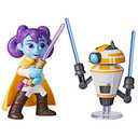 Star Wars: Young Jedi Adventures Pop-Up Lightsaber Duel, LYS Solay & Training Droid Action Figures, 4-Inch Scale Toys, Preschool Toys for 3 Year Old Boys & Girls Pack Of 3