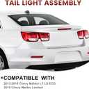 Tail Lights Outer Assembly Compatible with 2013 2014 2015 Chevy Malibu LT LS Eco,Left Driver Side Rear Light Taillights Replacement # 23294318