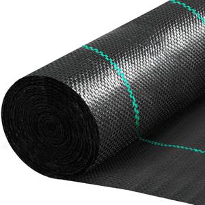 Irenare 13 x 50 ft 3.5oz Driveway Fabric Commercial Weed Barrier Landscape Fabric Heavy Duty Geotextile Driveway Felt Underlayment Gravel for Erosion Control, French Drain, Construction Projects