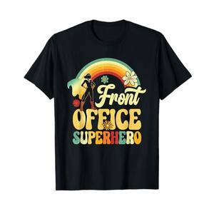 Front Office Superhero Secretary Administrative Assistant T-Shirt, Size: 3XL