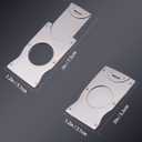 AMANCY Luxury 2 Holder Brown Leather Portable Cigar Case Gift Set, Leather-Wrapped Cigar Travel Humidor Contained 2 Oz Stainless Steel Flask with Lighter and Cutter