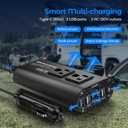 300W Power Inverter DC 12V to 110V AC Car Inverter with TypeC 30W & 3 USB-A interfaces, Dual AC Adapter for Laptops Charger