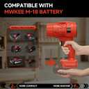 Electric Leaf Blower Cordless for Mwkee M-18 18V Battery, Handheld Leaf Blowers for Lawn Care, Blowing Leaves Dust, Turbo Jet Blower Dryer, Battery Powered Mini Leaf Blower (Battery Not Included)