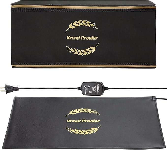 Ftzataz Sourdough Warming Mat with Bread Proofer Warming Box, Sourdough Heating Mat Used to Provide Sufficient Temperature for Bread Proofing, Sourdough Warming, Sourdough Heating, Dough Riser