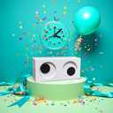 Novelty Rotating Eyes Desktop Clock Fun Looking Time Tracker Funny Kids Clocks Interesting Gifts for Kids Mother Father Home Office Decoration