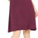 Amazon Essentials Women's Short-Sleeve Scoop Neck Swing Dress, S