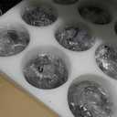 8 Light Glass Globe Ceiling Light Black and Gold Mid Century Flush Mount Sputnik Light Fixture Bubble Chandelier Living Room Farmhouse for Dining Room Kitchen Bedroom