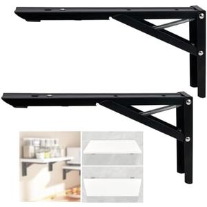 ANTEISI Wall Table Fold Down Hinge,90 Degree Self-Locking Folding Hinge,Save Space Drop Leaf Table Hinges,Shelf Brackets Locking Hinges 90 Degree For Wall Folding Racks,Etc