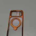 CASEKOO Cosmic Orange Glossy for iPhone 17 Pro Max Case [360 Spin Magnetic Stand][Fit for MagSafe][17FT Military Protection] Slim Hand-Polished Frame Titanium Alloy Sturdy Stand 6.9", Cosmic Orange