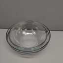 Pyrex Essentials (3-Piece) Glass Mixing Bowls Set For Prepping, Baking and Cooking, Preheated Oven, Dishwasher, Freezer, and Microwave Safe