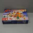 HOGOKIDS 3 Style Christmas 2025 Gingerbread House Building Set with Light - 1477PCS Christmas Holiday Snow Village Building Block Toy with Xmas Tree Train Gifts for Adults Kids Girls Boys Ages 6+