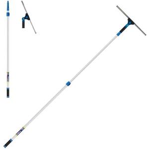 Unger Professional 18” Grip Swivel Window & Glass Squeegee & 8’ Connect & Clean Pole – 180-Degree Pivoting Handle with Lock, Cleaning Supplies, Squeegee for Window Cleaning