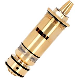 47111000 1/2 Thermo element Cartridge, Pressure Balance Valve Cartridge Compatible with GROHE Grohmix Thermostat 34 434, 34 436, 34 485, Precision Temperature Control in the Bathroom, Brass