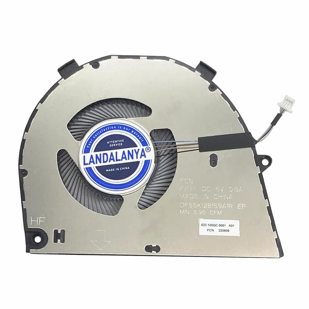 CPU Fan for Dell Inspiron 16 5620/5625/7620 2-in-1 Vostro 16-5620/5625 Series FPAB DFS5K12B159A1R 0T8R2T DC5V (Not Compatible with Inspiron 16 5620 GeForce RTX 2050 Series)