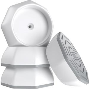 ICERO Baby Gate Wall Protector - Protect Walls & Doorways from Pet & Dog Gates - Pressure Mounted Gates Work on Stairs - Gates Wall Cups - 4 Pack - White